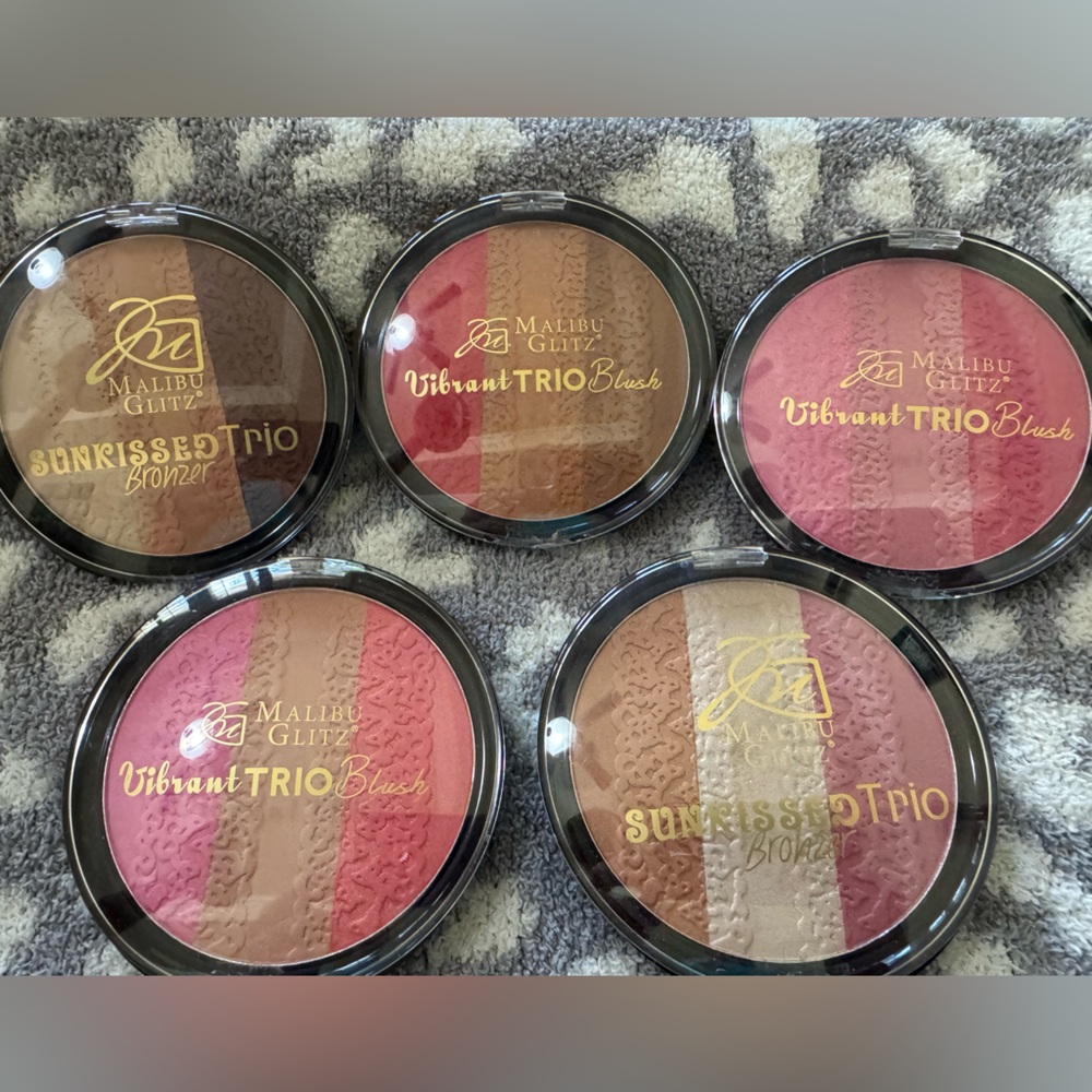 Malibu Glitz Vibrant Trio and Sun-kissed Trio Blush Collection